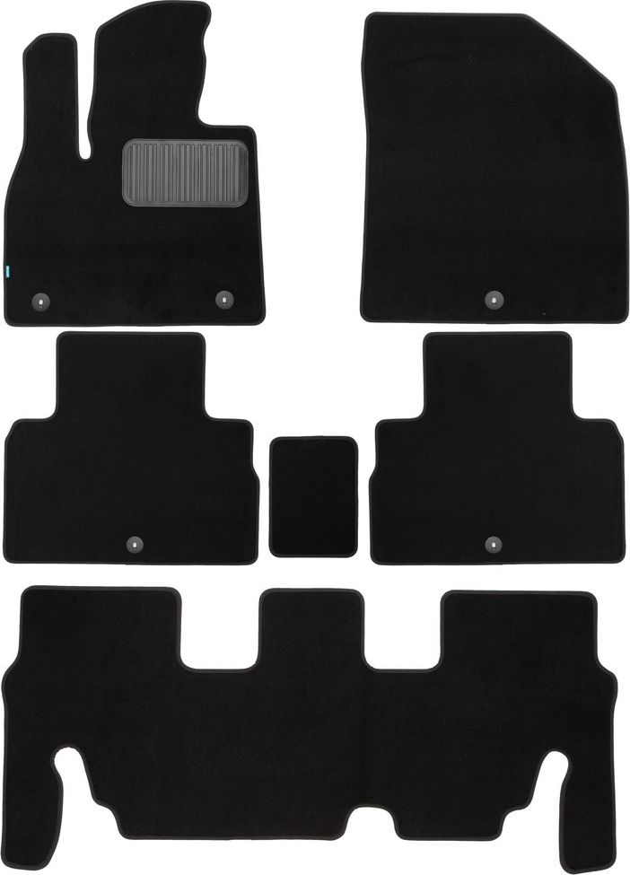 Коврики текстильные Klever Premium для салона Hyundai Palisade кросс. 7 мест 2020-2026. Артикул KLEVER0502007122110kh