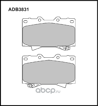 Тормозные Колодки Дисковые (Allied Nippon). Артикул ADB3831