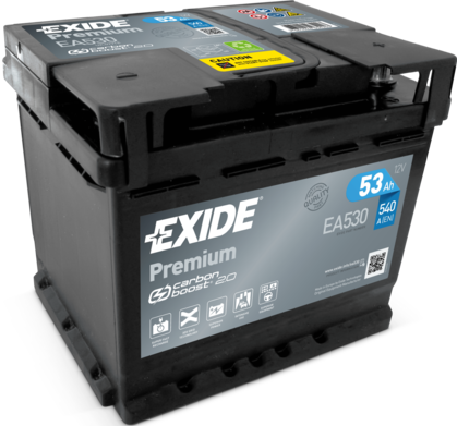 Аккумулятор Exide Premium *** для Renault Sandero II 2007-2024. Артикул EA530