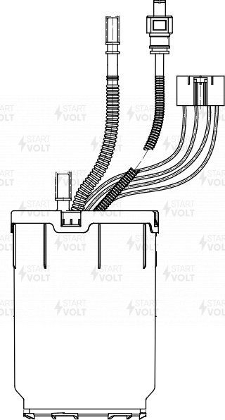 Бензонасос (топливный насос) StartVOLT для Audi Q7 I (4L) 2010-2015. Артикул SFM 1817