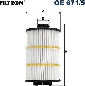 Масляный фильтр Filtron. Артикул OE 671/5