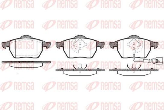 Тормозные колодки Remsa. Артикул 0390.41