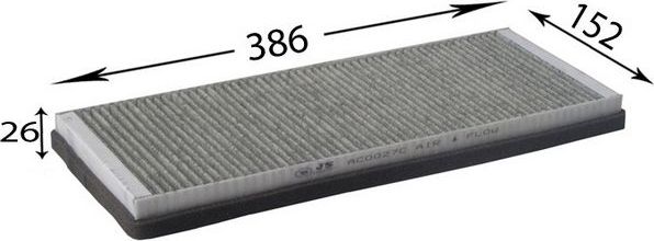 Салонный фильтр JS Asakashi. Артикул AC0027C