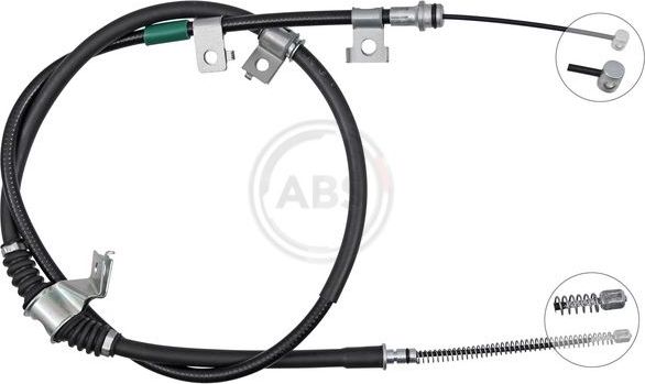 Трос ручника (тросик ручного тормоза) ABS. Артикул K10235