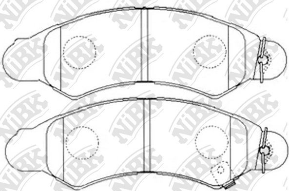 Тормозные колодки NiBK передние для Subaru Justy II 1995-2003. Артикул PN7477