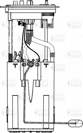 Бензонасос (топливный насос) StartVOLT для IVECO Daily V 2011-2014. Артикул SFM 0404