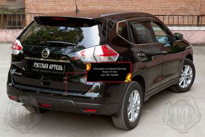 Накладка Русская Артель на задний бампер для Nissan X-Trail T32 2019-2025 рестайлинг 2. Артикул NN-165602