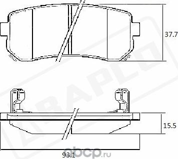 Колодки тормозные дисковые зад. HYUNDAI i20 09-14, KAUAI, KONA, KIA (Bapco) Bapco. Артикул BP0793