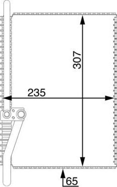 Испаритель кондиционера Mahle Behr для Volvo  FMX 1998-2005. Артикул AE 74 000S