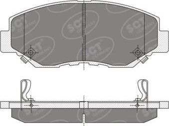 Тормозные колодки SCT-Germany. Артикул SP 354 PR