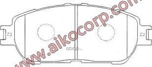 Колодки тормозные передние TOYOTA Camry 30 (2001-2006) (Aiko). Артикул PF1480