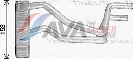 Радиатор отопителя (печки) AVA для Mitsubishi Lancer IX 2007-2013. Артикул MT6287