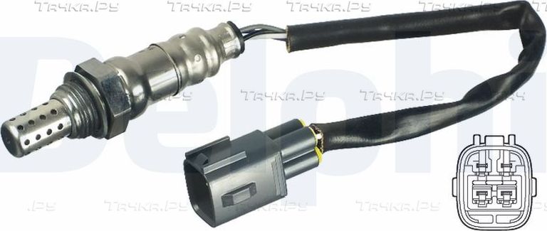 Лямбда-зонд (кислородный датчик) Delphi для Citroen C1 I 2005-2014. Артикул ES20446-12B1