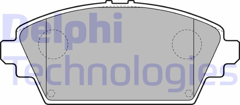 Тормозные колодки Delphi (Low-Metallic). Артикул LP1732