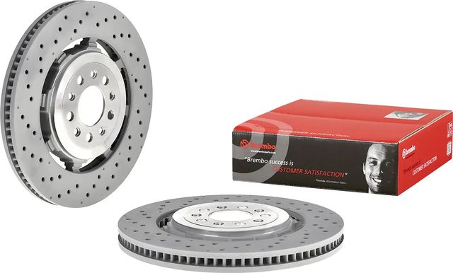 Тормозной диск Brembo PRIME LINE - Dual Cast передний для Alfa Romeo Giulia II (952) 2015-2026. Артикул 09.C505.33