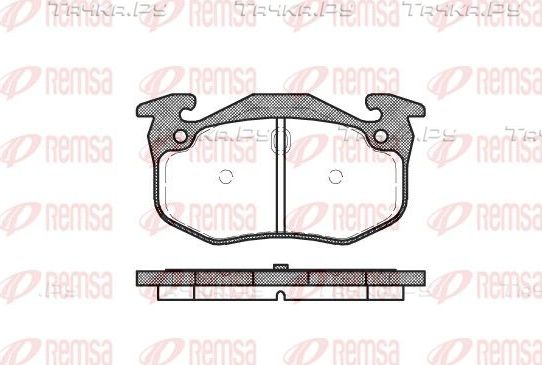 Тормозные колодки Remsa задние для Renault Megane I 1996-2003. Артикул 0144.06