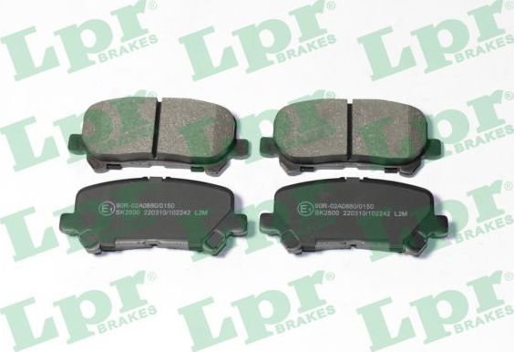 Тормозные колодки LPR. Артикул 05P2242