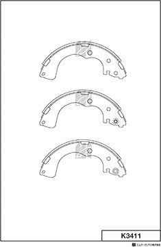 Тормозные колодки MK Kashiyama. Артикул K3411
