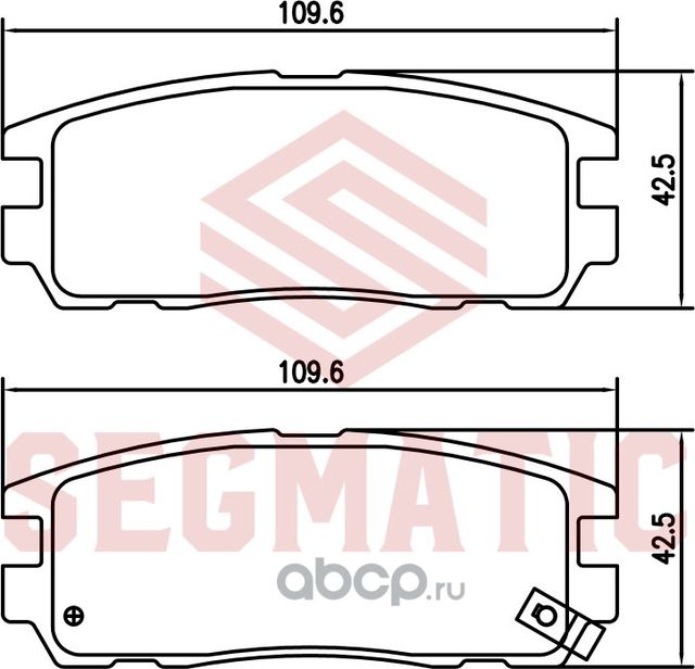 Колодка торм диск зад OPEL FRONTERA 2.2 1998-2002 (Segmatic). Артикул SGBP2654