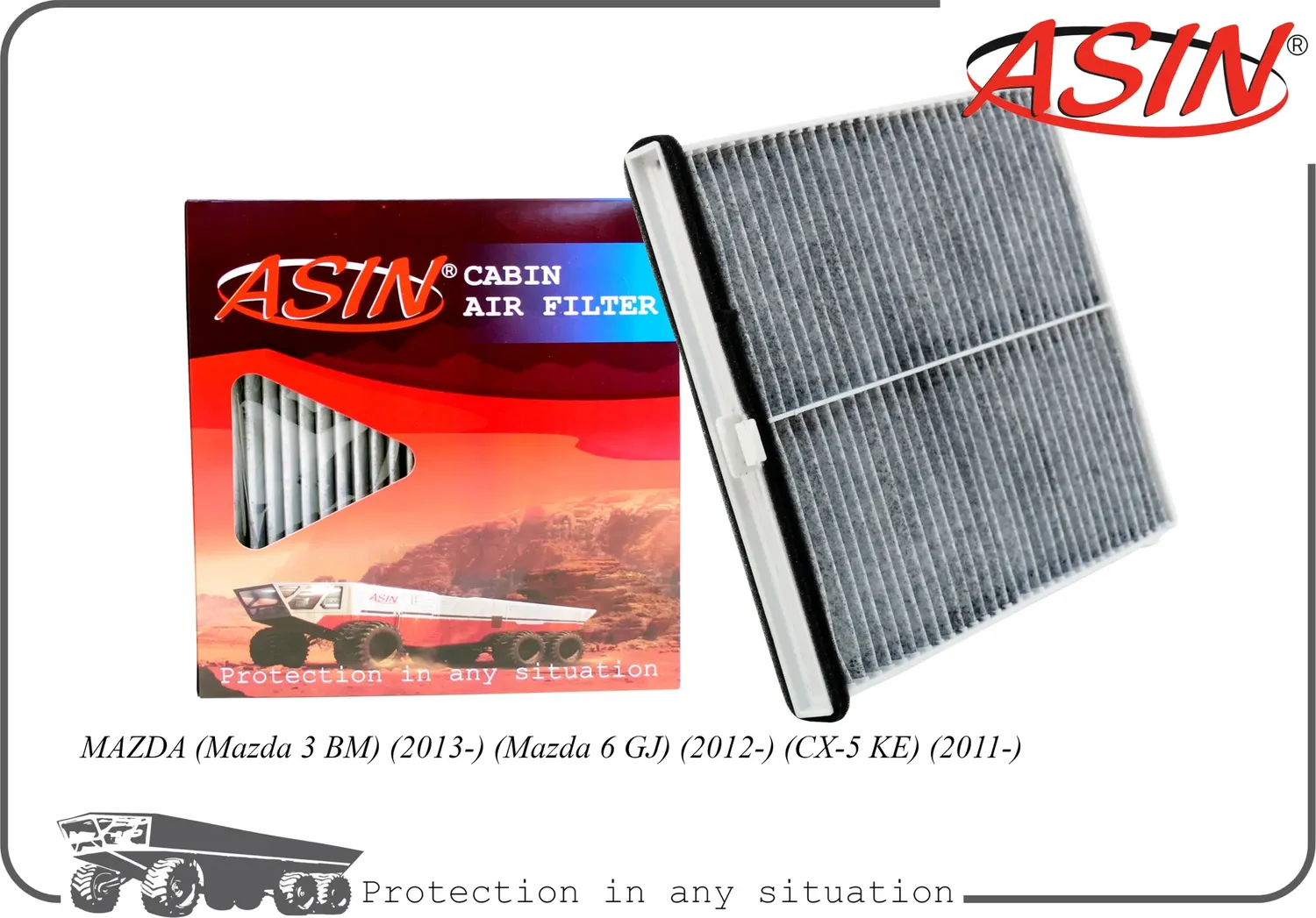 Фильтр салонный (Asin). Артикул ASINFC2756C