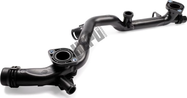 Патрубок радиатора (системы охлаждения) Hepu (полимерный материал). Артикул TM7065