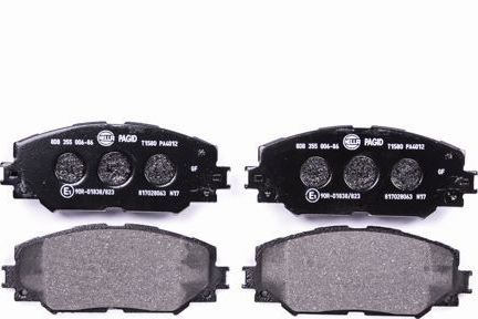 Тормозные колодки Hella передние для Toyota Allion II 2007-2026. Артикул 8DB 355 006-861