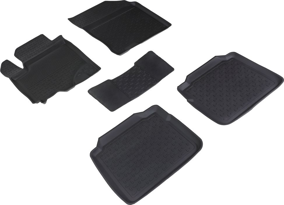 Коврики резиновые Seintex с высоким бортиком для салона Suzuki SX4 II 2013-2026. Артикул 85837