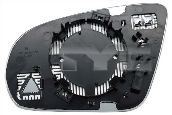 Зеркальное стекло бокового зеркала TYC. Артикул 321-0131-1