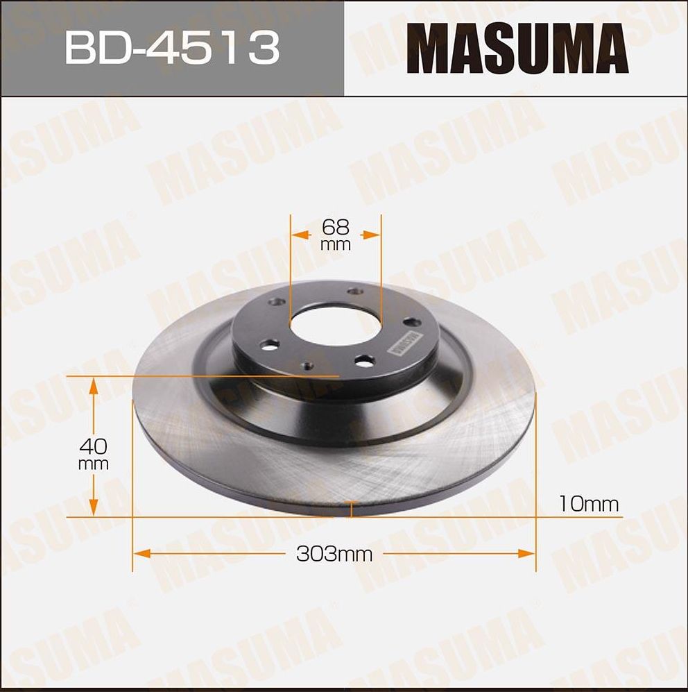 Тормозной диск Masuma. Артикул BD-4513