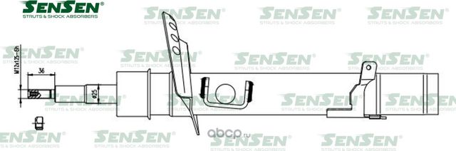 АМОРТ. ПЕРЕД. ПРАВ. ГАЗ LAND ROVER FREELANDER 2 (FA) (Sensen). Артикул 42141491