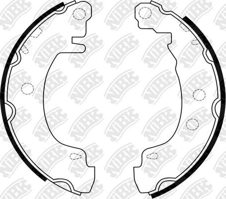 Тормозные колодки NiBK задние для Jaguar S-Type I 2002-2007. Артикул FN0550