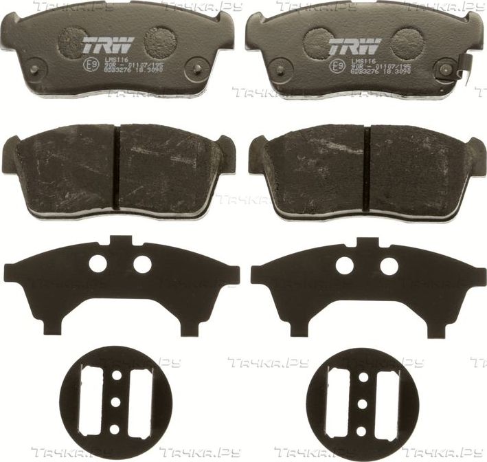 Тормозные колодки TRW COTEC передние для Suzuki Carry X 2000-2026. Артикул GDB3276