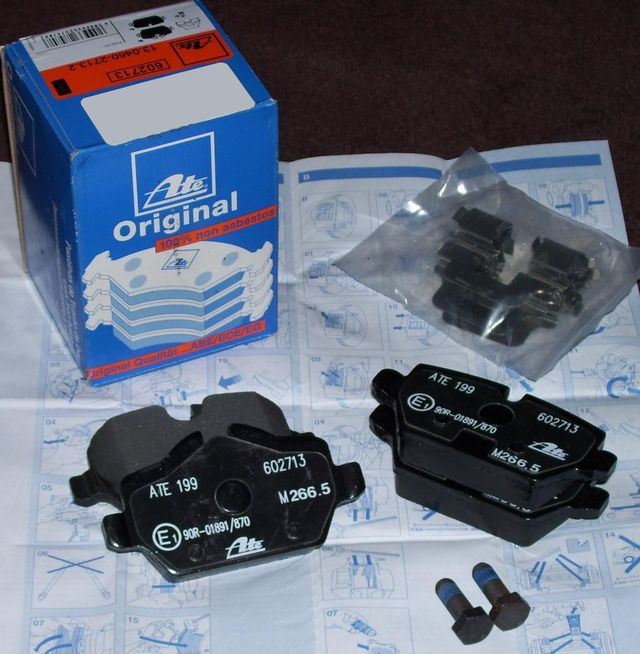 Тормозные колодки ATE задние для MINI Paceman R61 2012-2016. Артикул 13.0460-2713.2