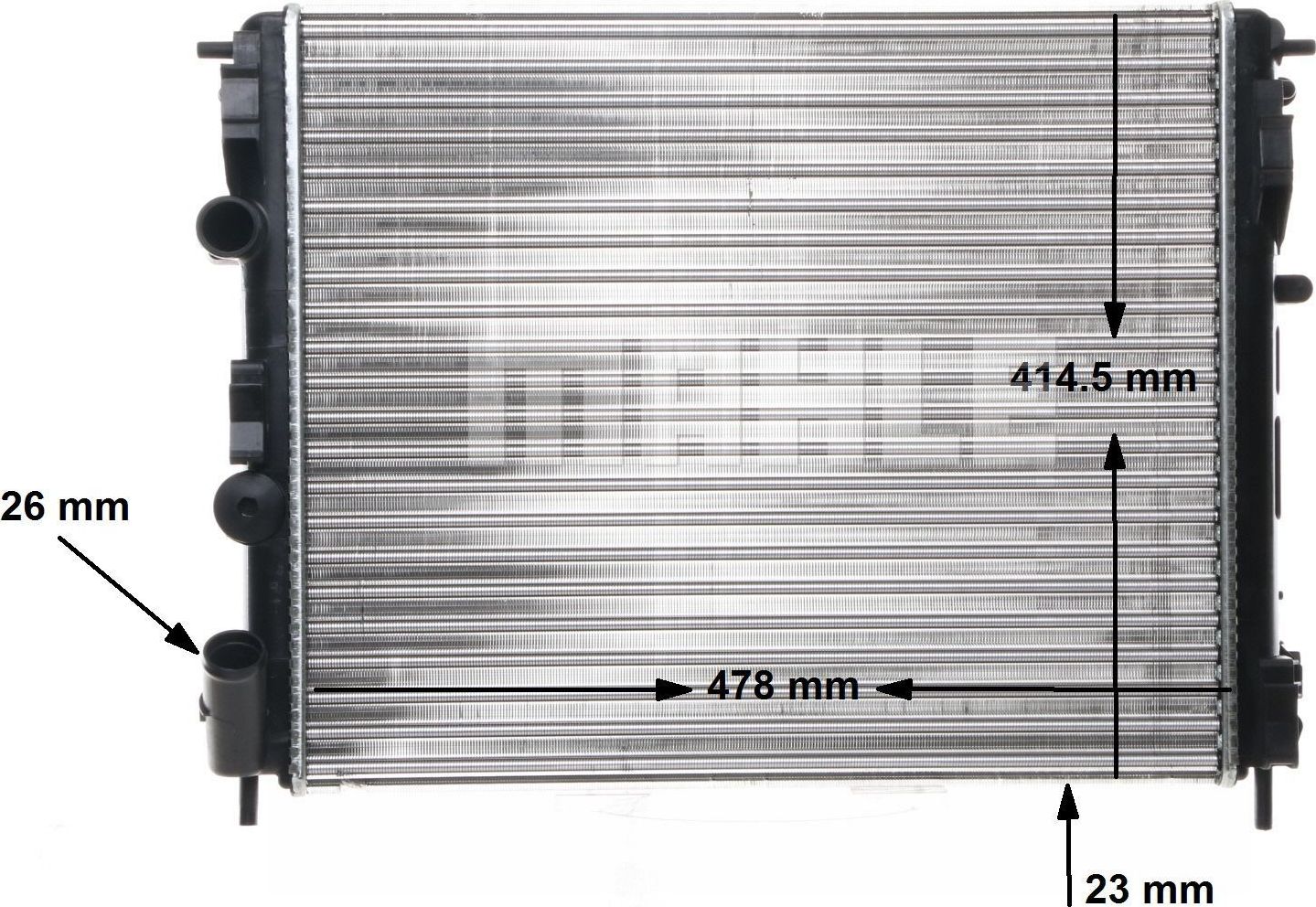 Радиатор охлаждения двигателя Mahle Behr. Артикул CR 36 000S