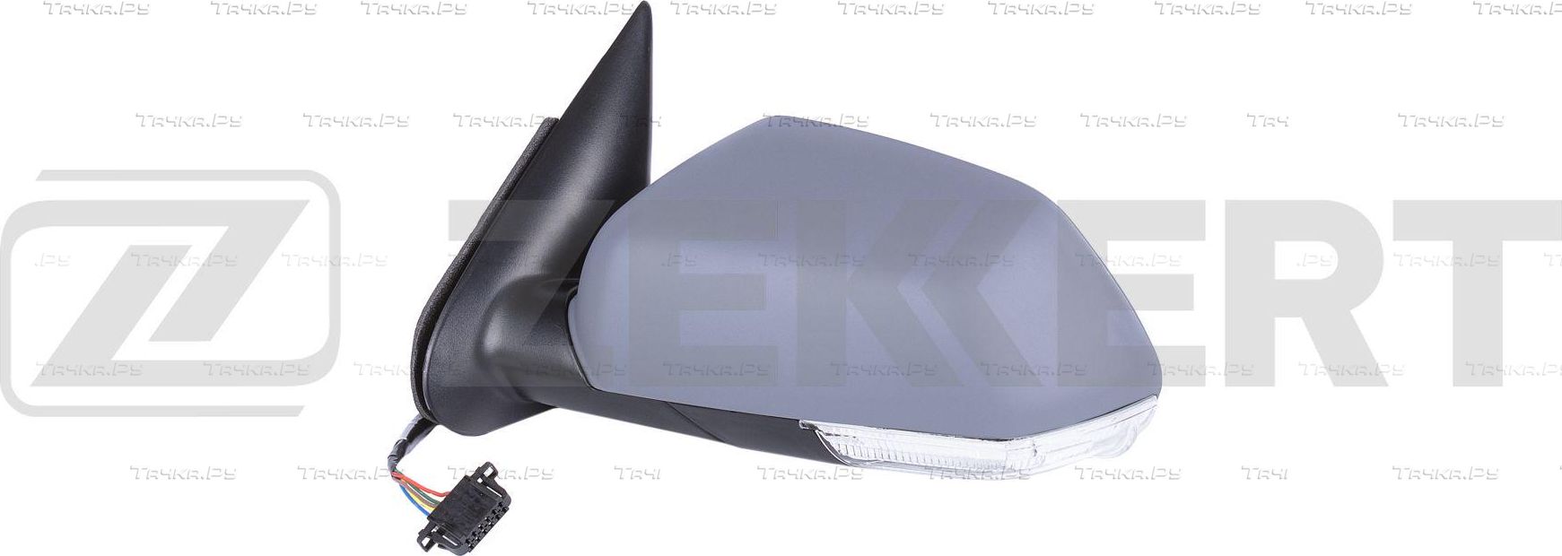 Зеркало боковое (в сборе) Zekkert левое для Skoda Octavia A5 2004-2009. Артикул SP-4108