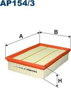 Воздушный фильтр Filtron. Артикул AP 154/3