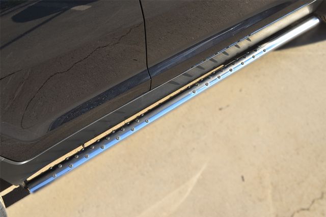 Защита порогов RusStal труба d75х42 овал с проступью для Kia Sportage III 2014-2026. Артикул KSGO-001676