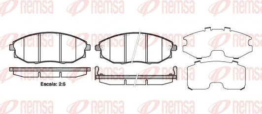 Тормозные колодки Remsa передние для Chevrolet Epica I 2005-2012. Артикул 1223.02