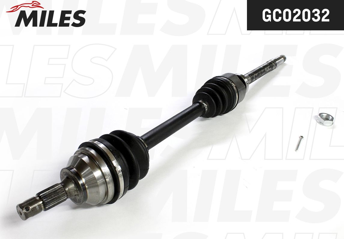 Полуось (привод в сборе, приводной вал) Miles. Артикул GC02032