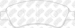 Тормозные колодки NiBK передние для Citroen C3 II 2009-2016. Артикул PN0182