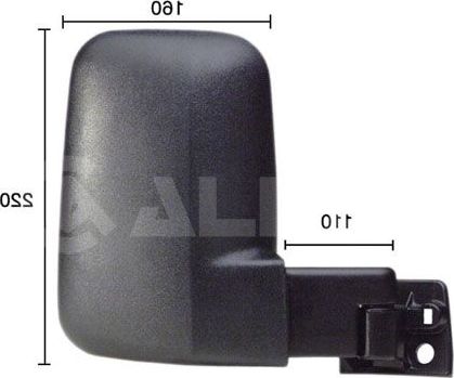 Зеркало боковое (в сборе) Alkar правое для Ford Transit IV 1985-1992. Артикул 9262961