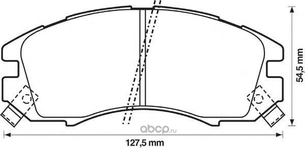 КОЛОДКИ (Bendix). Артикул 572275B