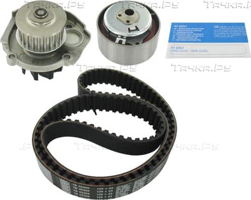 Помпа (водяной насос) с комплектом ремня ГРМ SKF для Fiat Fiorino III 2008-2026. Артикул VKMC 02206-2