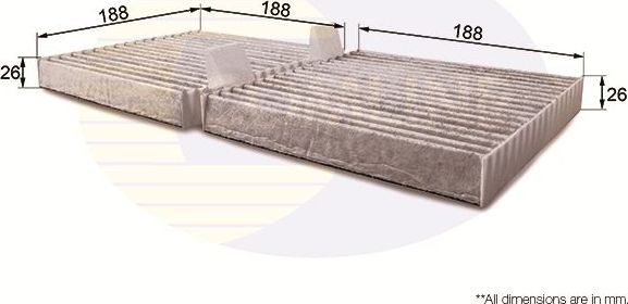 Салонный фильтр Comline. Артикул EKF319A