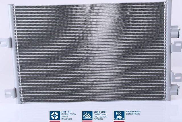 Радиатор кондиционера (конденсатор) Nissens (алюминий) для Dacia Solenza 2004-2005. Артикул 94745