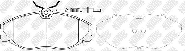 Тормозные колодки NiBK. Артикул PN0303W
