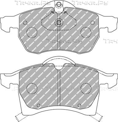 Тормозные колодки FERODO RACING DS2500 для Opel Astra H 2004-2014. Артикул FCP1295H