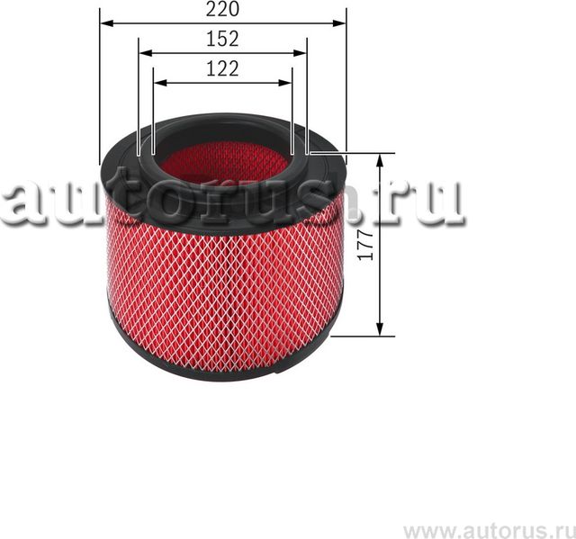 Фильтр воздушный MAZDA BT-50 06 (Bosch). Артикул F026400344