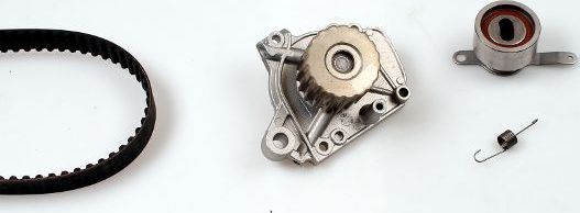 Помпа (водяной насос) с комплектом ремня ГРМ Hepu. Артикул PK07831