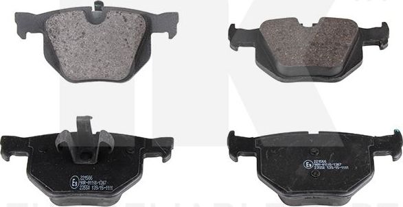 Тормозные колодки NK. Артикул 221566